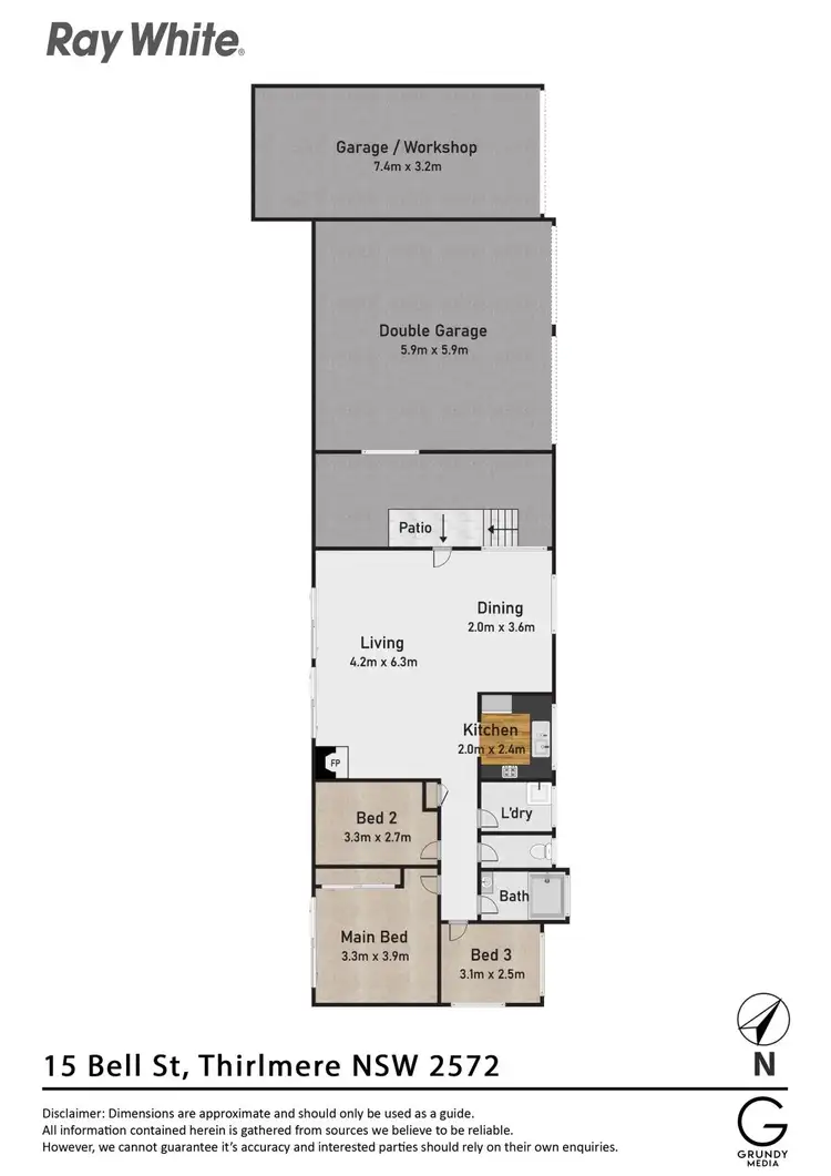 Floorplan of Homely house listing, 15 Bell Street, Thirlmere NSW 2572