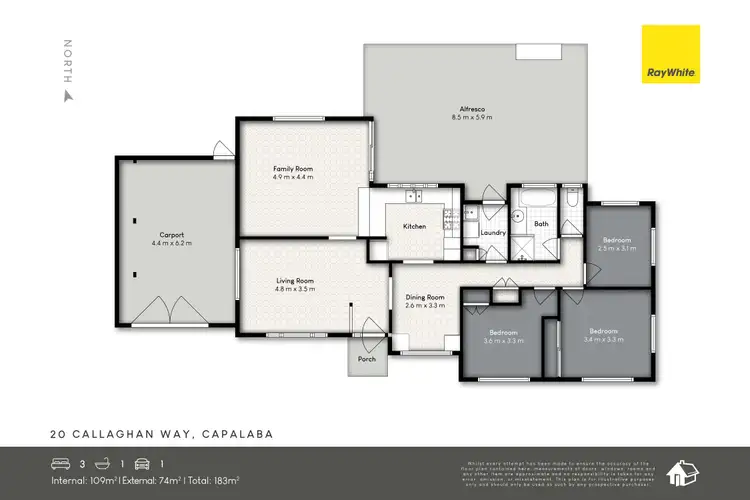 Floorplan of Homely house listing, 20 Callaghan Way, Capalaba QLD 4157