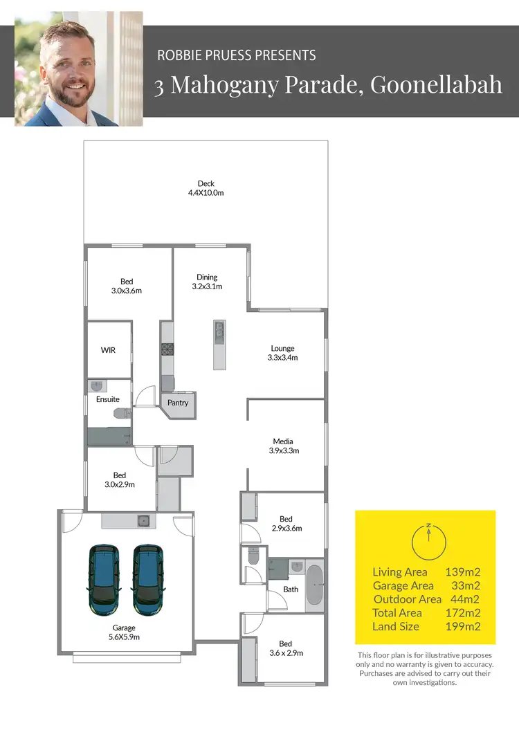 Floorplan of Homely house listing, 3 Mahogany Parade, Goonellabah NSW 2480