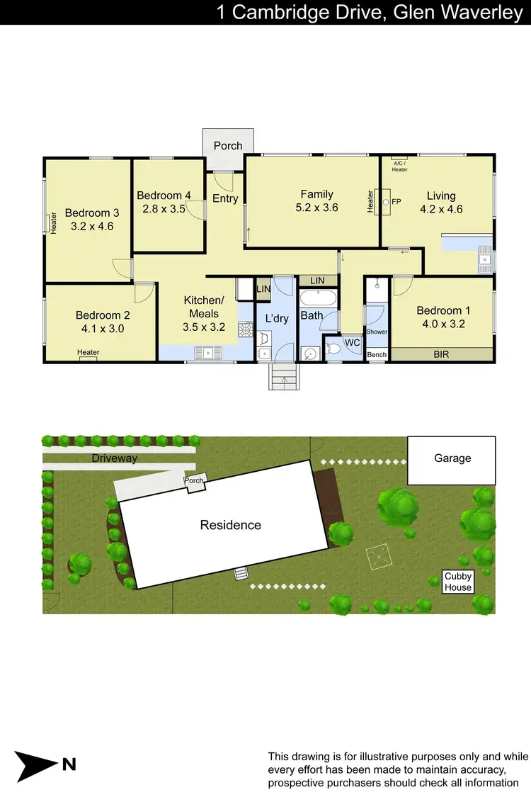 Floorplan of Homely house listing, 1 Cambridge Drive, Glen Waverley VIC 3150
