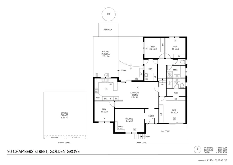 Floorplan of Homely house listing, 20 Chambers Street, Golden Grove SA 5125