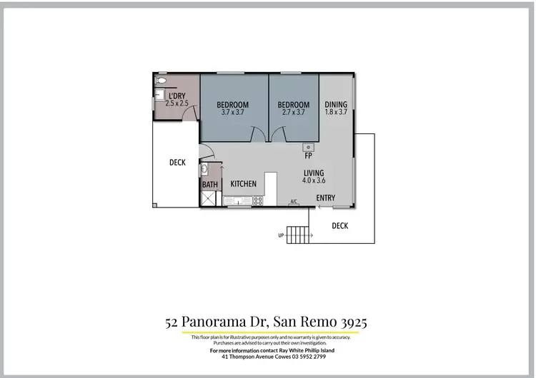 Floorplan of Homely house listing, 52 Panorama Drive, San Remo VIC 3925