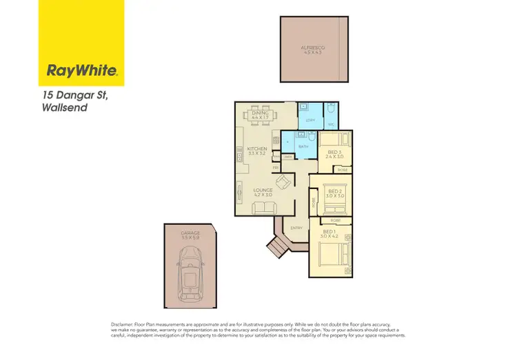 Floorplan of Homely house listing, 15 Dangar Street, Wallsend NSW 2287
