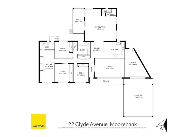 Floorplan of Homely house listing, 22 Clyde Avenue, Moorebank NSW 2170