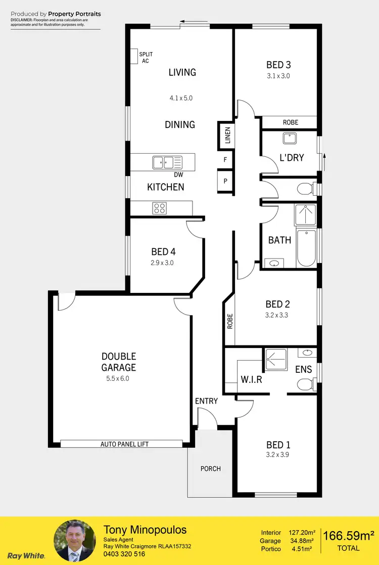 Floorplan of Homely house listing, 315 Fradd East Road, Munno Para West SA 5115