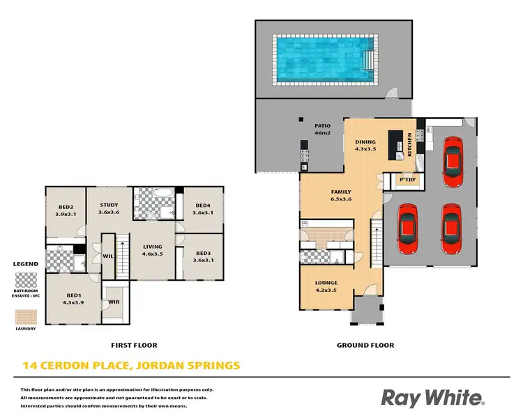 Floorplan of Homely house listing, 14 Cerdon Place, Jordan Springs NSW 2747