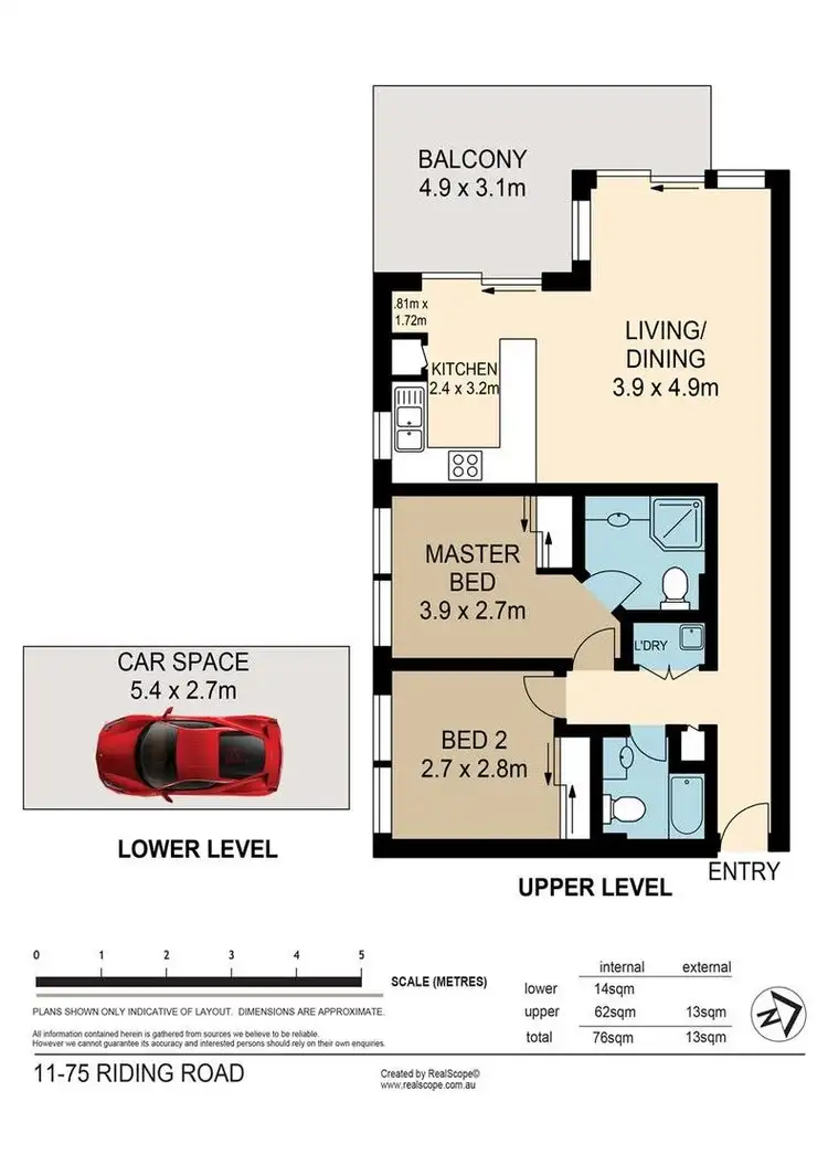 Floorplan of Homely apartment listing, 11/75 Riding Road, Hawthorne QLD 4171