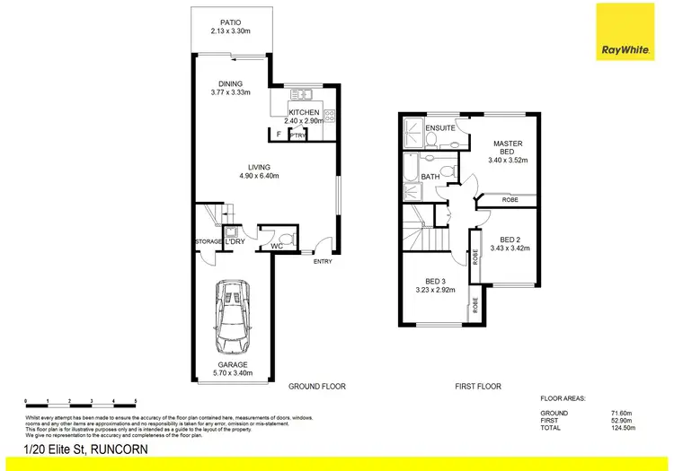 Floorplan of Homely townhouse listing, 1/20 Elite Street, Runcorn QLD 4113