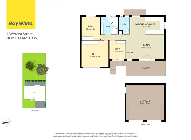 Floorplan of Homely house listing, 4 Werona Street, North Lambton NSW 2299