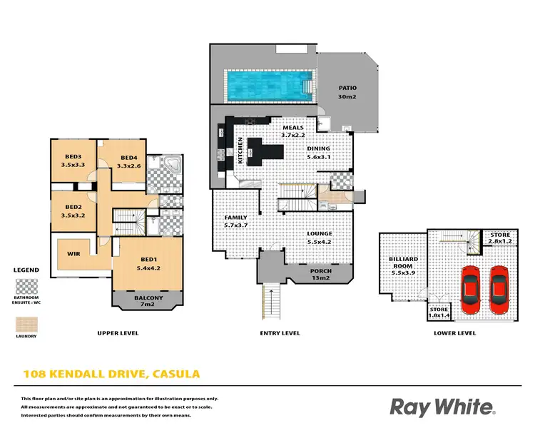Floorplan of Homely house listing, 108 Kendall Drive, Casula NSW 2170