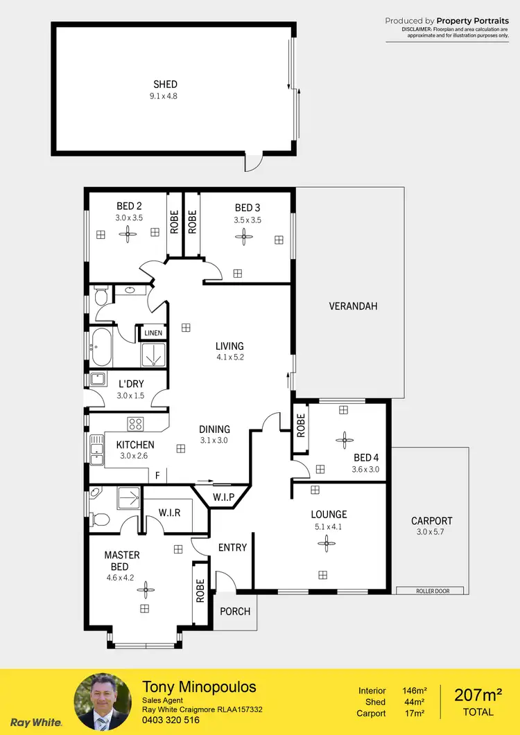 Floorplan of Homely house listing, 20 Harvest Court, Andrews Farm SA 5114
