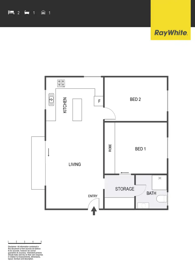 Floorplan of Homely apartment listing, 6/21 McGinness Street, Scullin ACT 2614