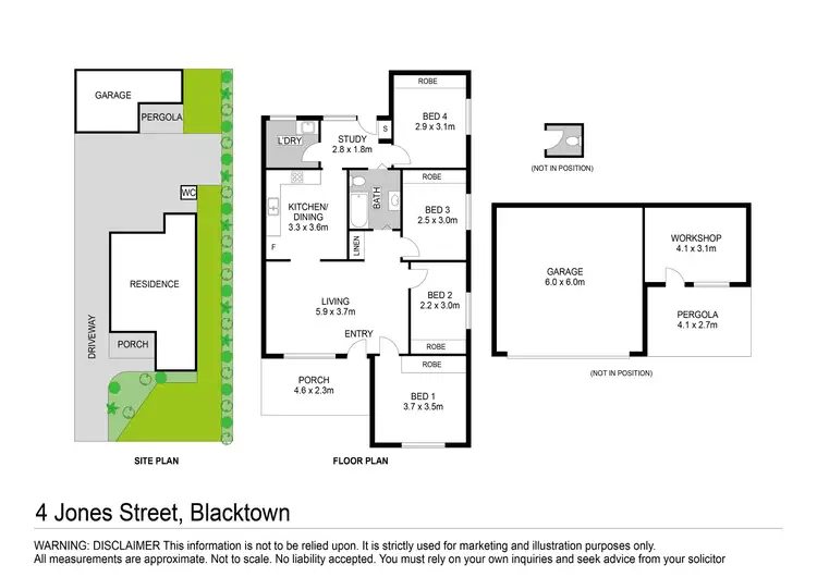 Floorplan of Homely house listing, 4 Jones Street, Blacktown NSW 2148
