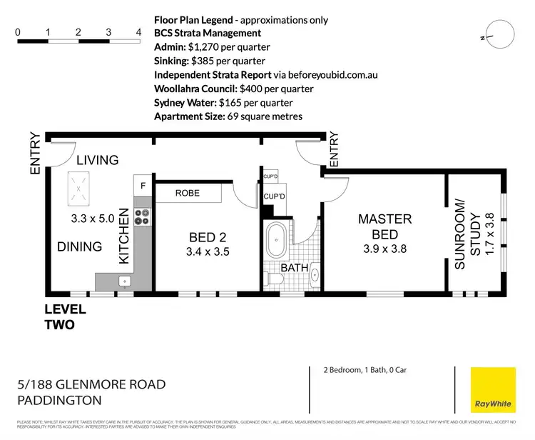 Floorplan of Homely apartment listing, 5/188 Glenmore Road, Paddington NSW 2021