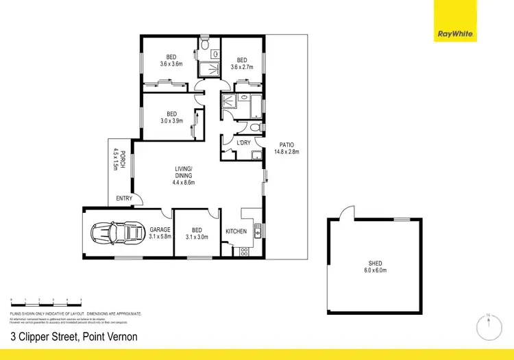Floorplan of Homely house listing, 3 Clipper Street, Point Vernon QLD 4655
