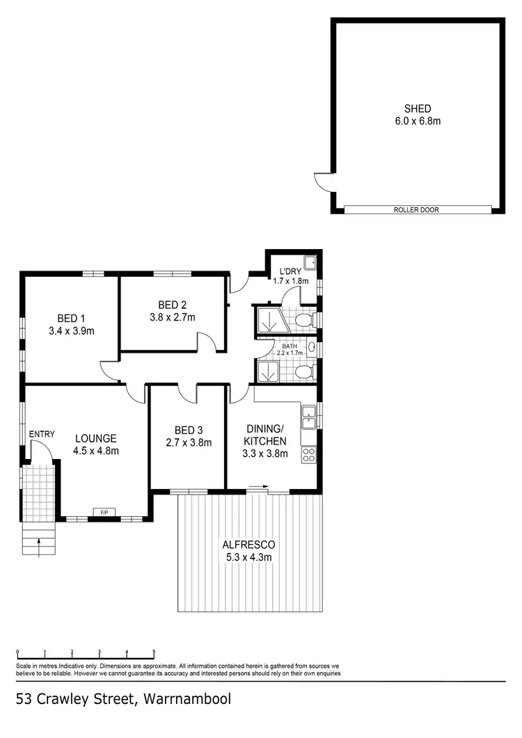 Floorplan of Homely house listing, 53 Crawley Street, Warrnambool VIC 3280