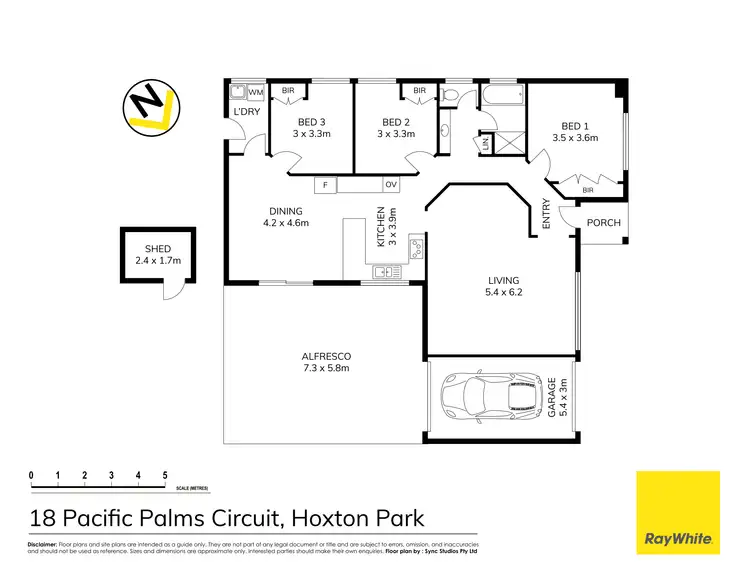 Floorplan of Homely house listing, 18 Pacific Palms Circuit, Hoxton Park NSW 2171