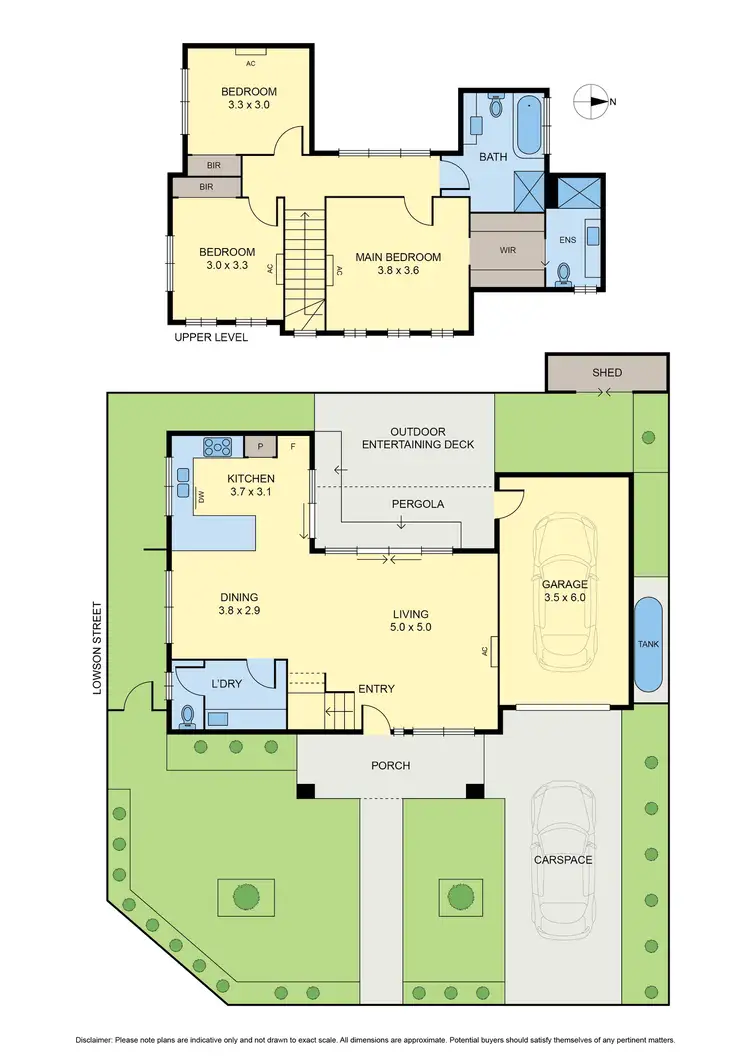 Floorplan of Homely townhouse listing, 1 Beccles Street, Fawkner VIC 3060