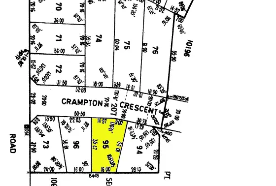Floorplan of Homely land listing, 3 Crampton Crescent, Port Victoria SA 5573