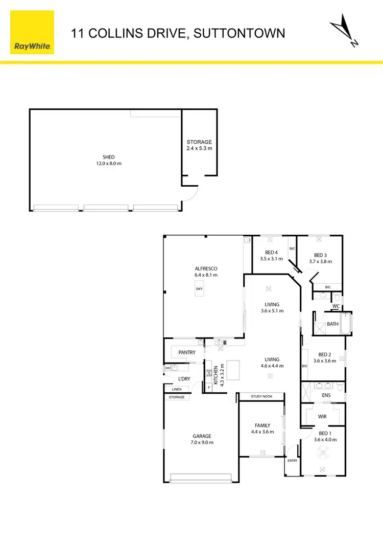 Floorplan of Homely other listing, 11 Collins Drive, Suttontown SA 5291