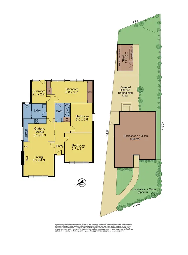 Floorplan of Homely house listing, 14 Shore Grove, Coburg North VIC 3058