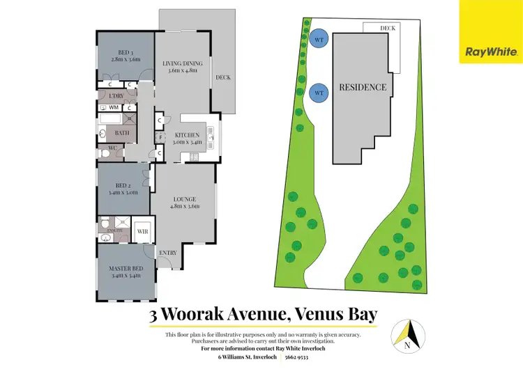 Floorplan of Homely house listing, 3 Woorak Avenue, Venus Bay VIC 3956