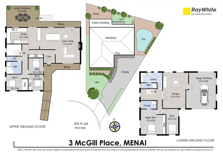 Floorplan of Homely house listing, 3 McGill Place, Menai NSW 2234