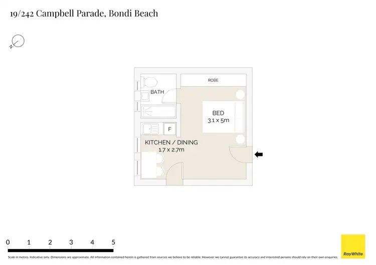 Floorplan of Homely apartment listing, 19/242 Campbell Parade, Bondi Beach NSW 2026