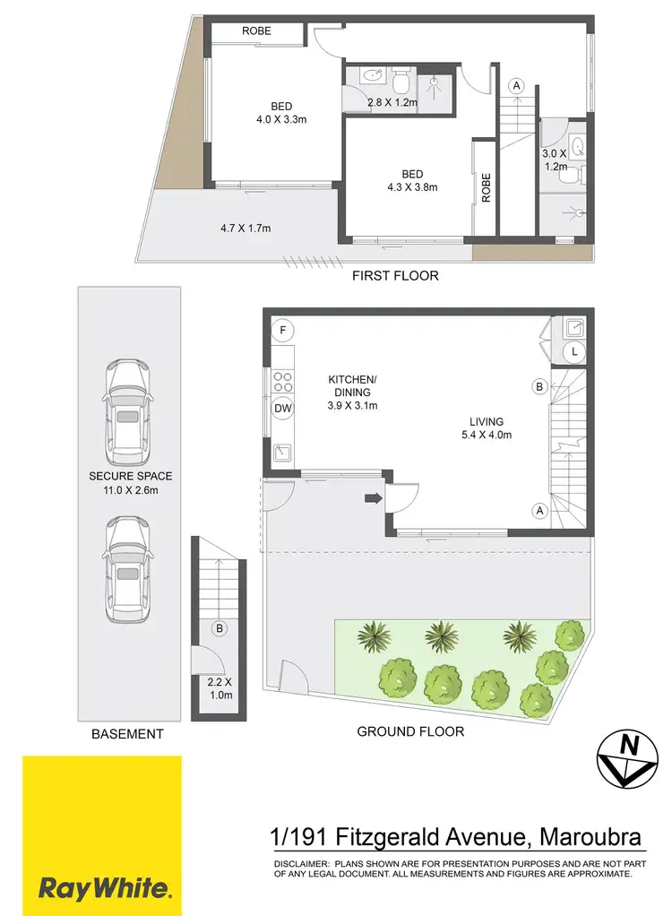 Floorplan of Homely apartment listing, 1/191 Fitzgerald Avenue, Maroubra NSW 2035