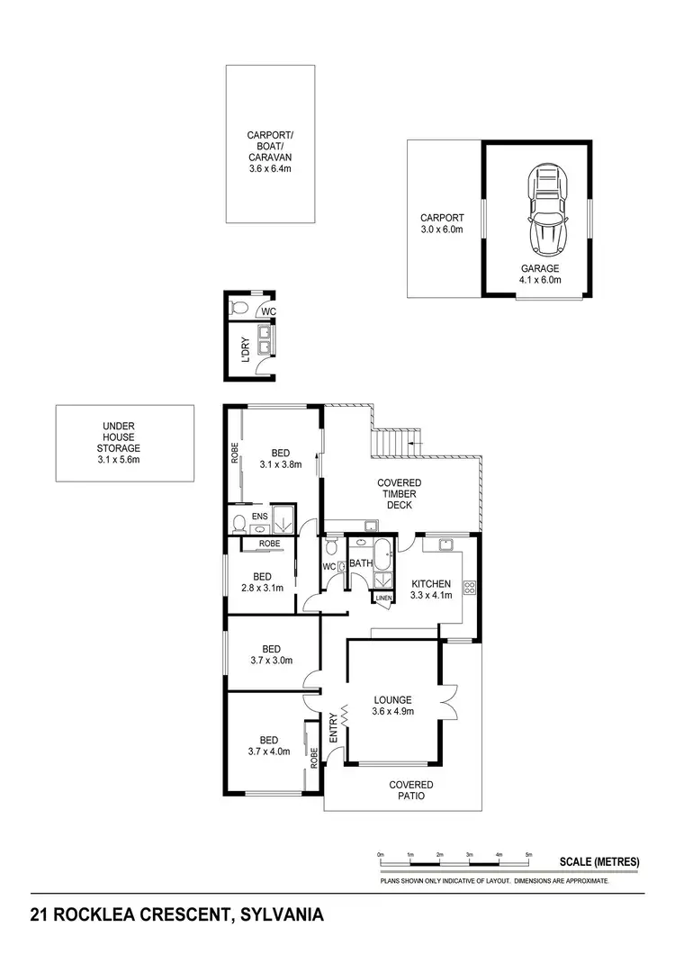 Floorplan of Homely house listing, 21 Rocklea Crescent, Sylvania NSW 2224