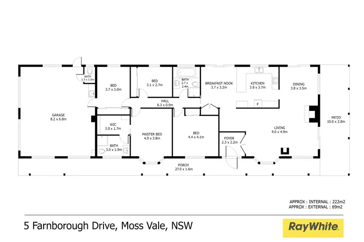 Floorplan of Homely house listing, 5 Farnborough Drive, Moss Vale NSW 2577
