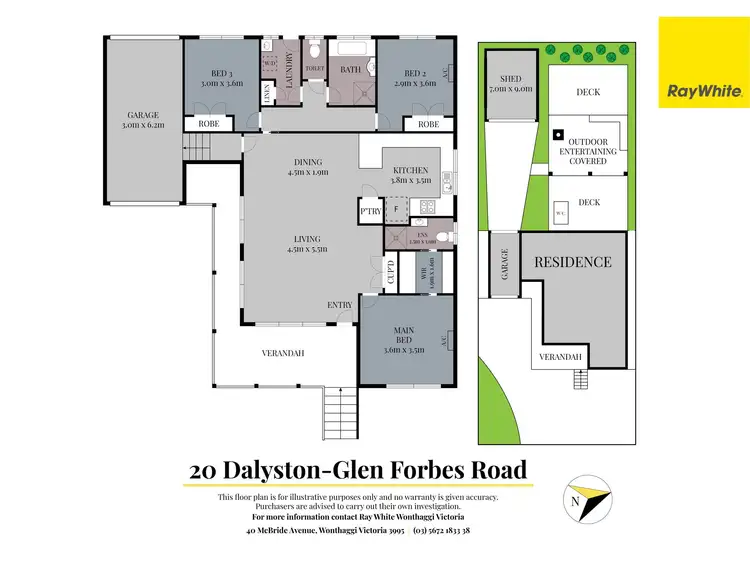 Floorplan of Homely house listing, 20 Dalyston-Glen Forbes Road, Dalyston VIC 3992