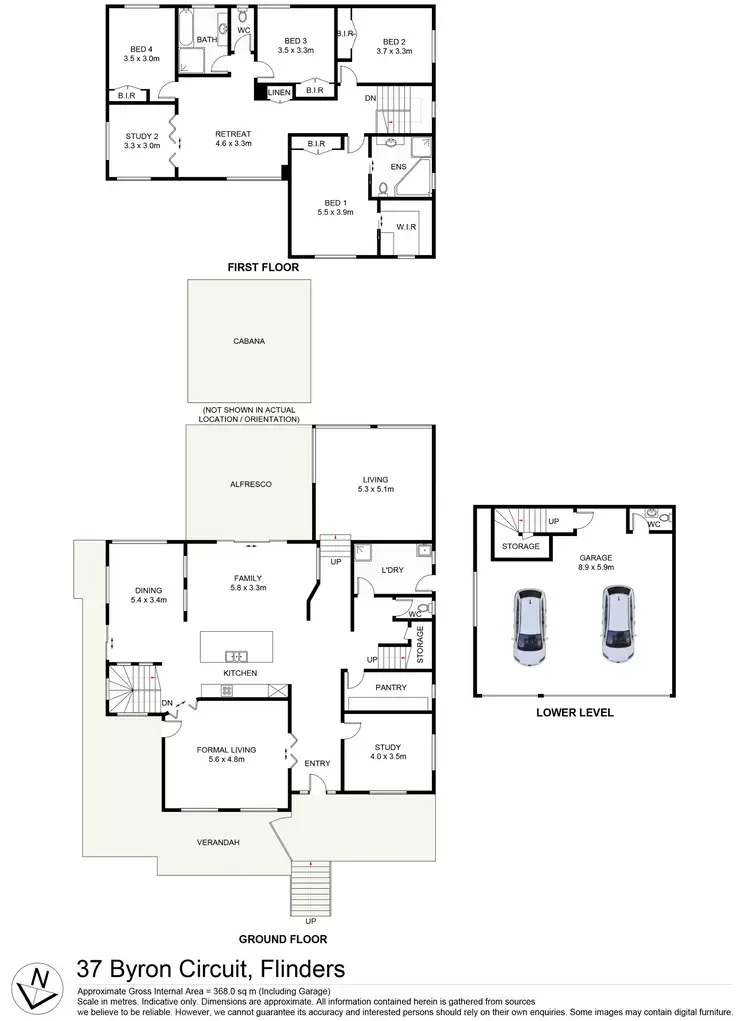 Floorplan of Homely house listing, 37 Byron Circuit, Flinders NSW 2529