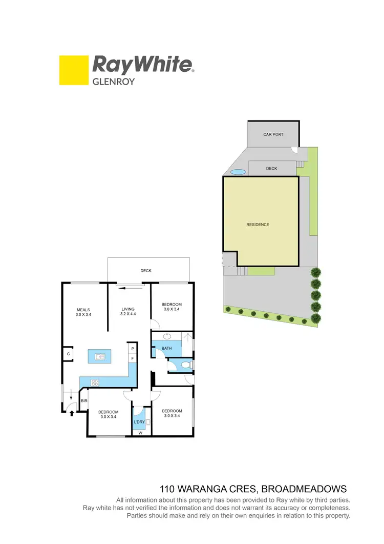 Floorplan of Homely unit listing, 1/110 Waranga Crescent, Broadmeadows VIC 3047