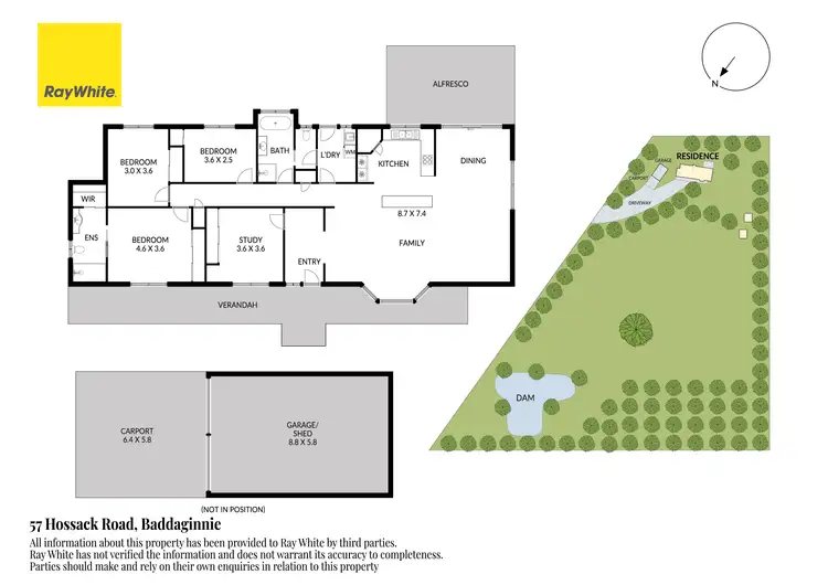 Floorplan of Homely rural property listing, 57 Hossack Road, Baddaginnie VIC 3670