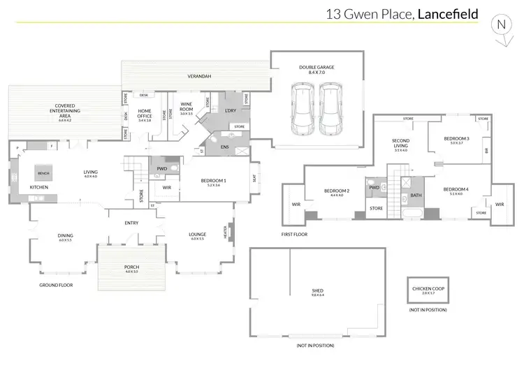 Floorplan of Homely house listing, 13 Gwen Place, Lancefield VIC 3435