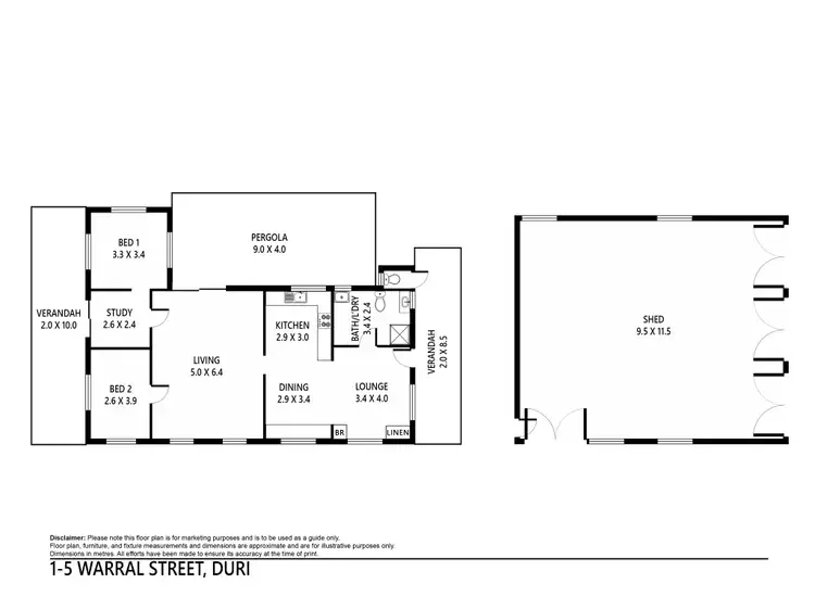 Floorplan of Homely house listing, 1 - 5 Warral Street, Duri NSW 2344