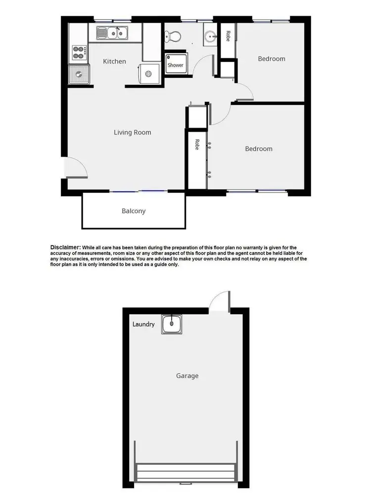 Floorplan of Homely unit listing, 2/27 Thorpe Street, Bulimba QLD 4171