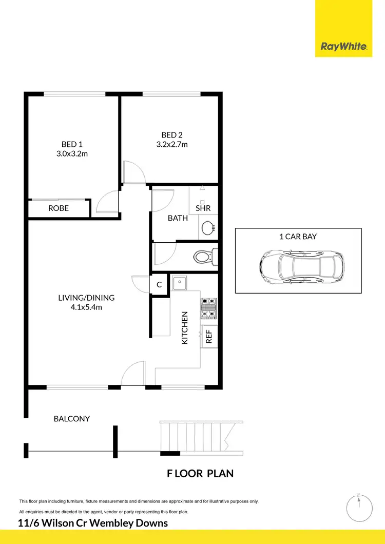 Floorplan of Homely unit listing, 11/6 Wilson Crescent, Wembley Downs WA 6019