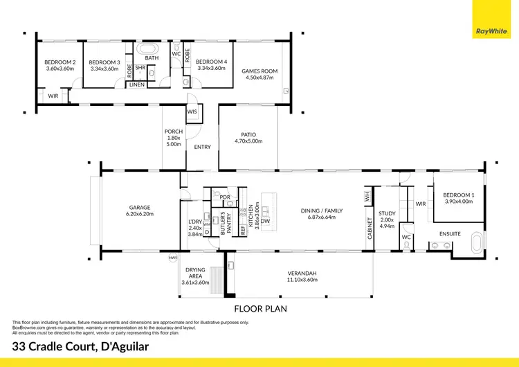 Floorplan of Homely house listing, 33 Cradle Court, D'aguilar QLD 4514