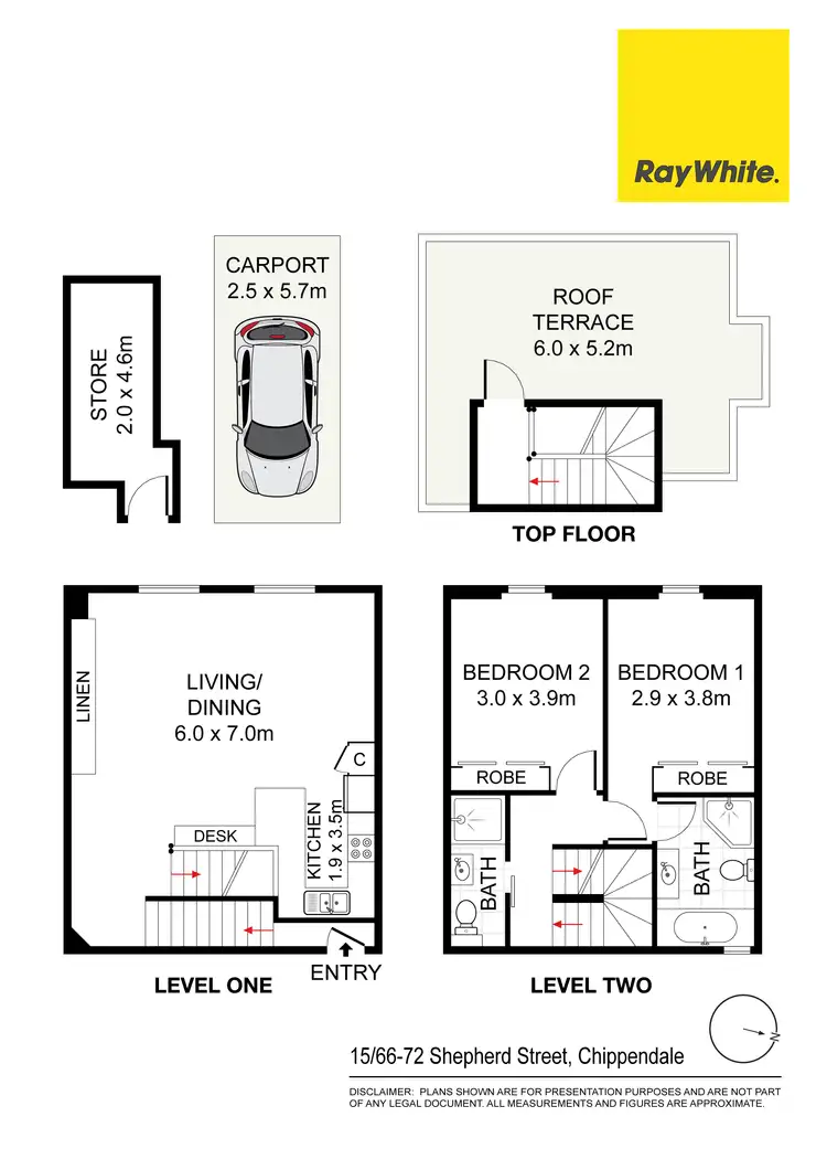 Floorplan of Homely apartment listing, 15/66-72 Shepherd Street, Chippendale NSW 2008