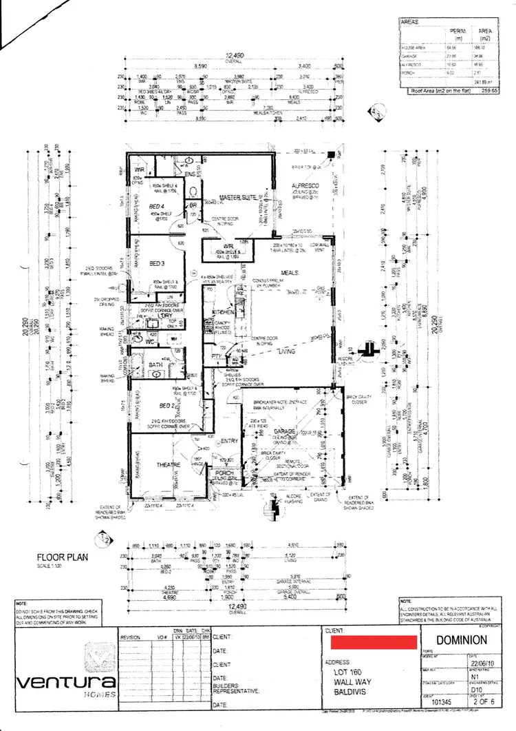 Floorplan of Homely house listing, 3 Wall Way, Baldivis WA 6171