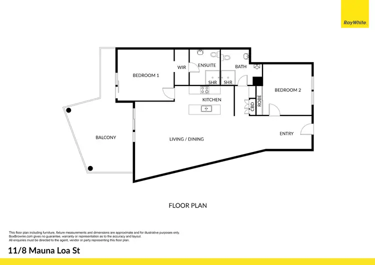 Floorplan of Homely apartment listing, 11/8 Mauna Loa Street, Darwin City NT 800