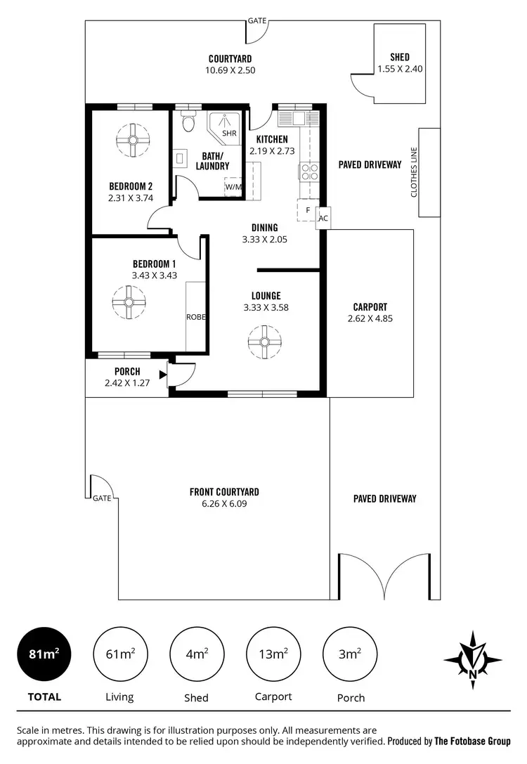 Floorplan of Homely unit listing, 4/25A Muller Road, Hampstead Gardens SA 5086