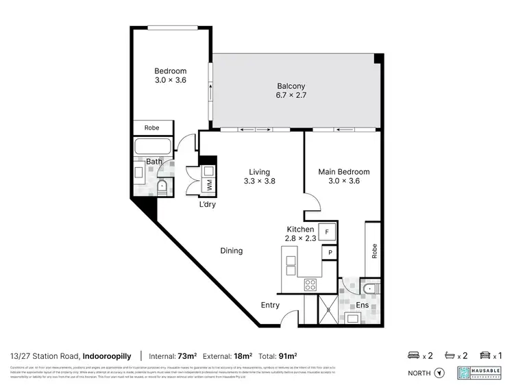 Floorplan of Homely unit listing, 13/27 Station Road, Indooroopilly QLD 4068