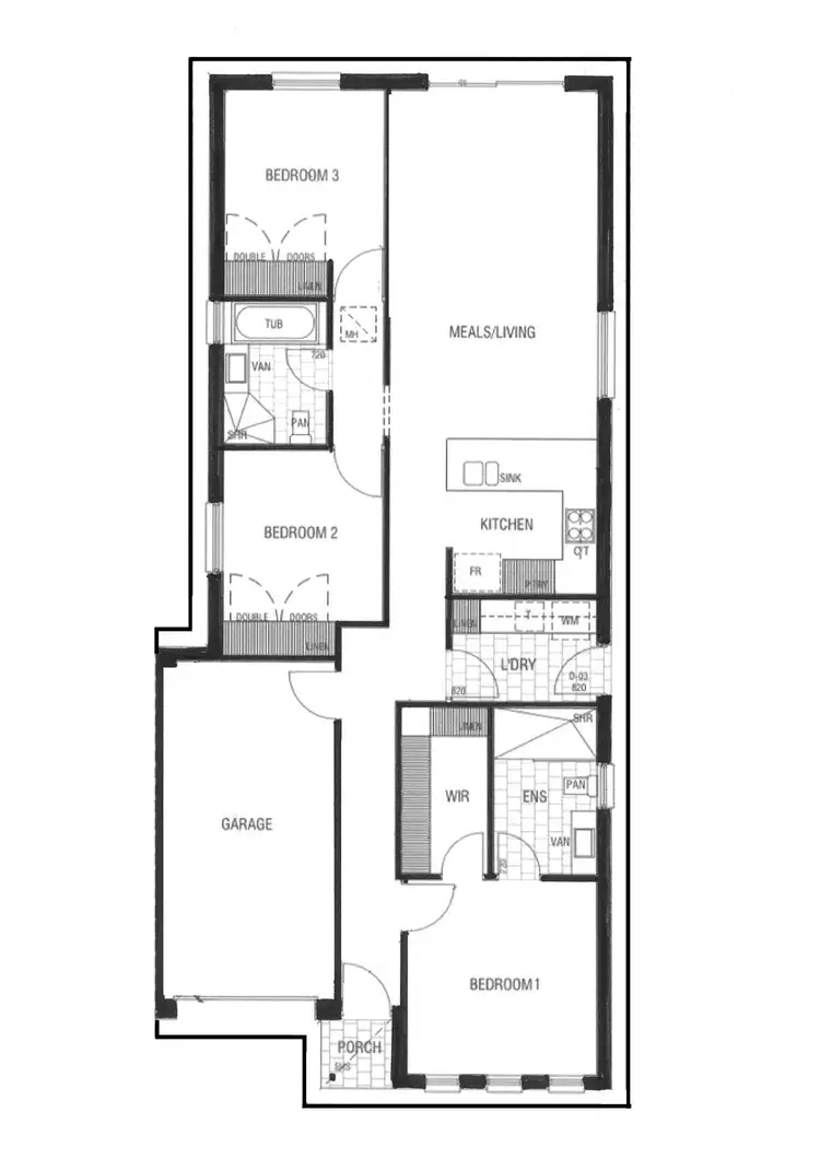 Floorplan of Homely house listing, 1/5 Moir Street, Smithfield SA 5114