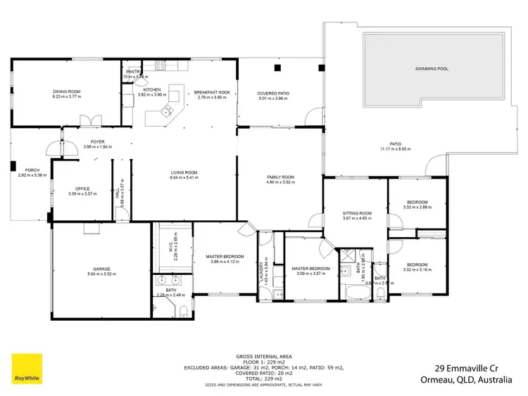 Floorplan of Homely house listing, 29 Emmaville Crescent, Ormeau QLD 4208