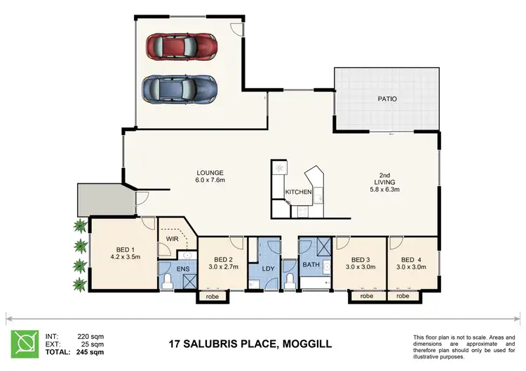 Floorplan of Homely house listing, 17 Salubris Place, Moggill QLD 4070
