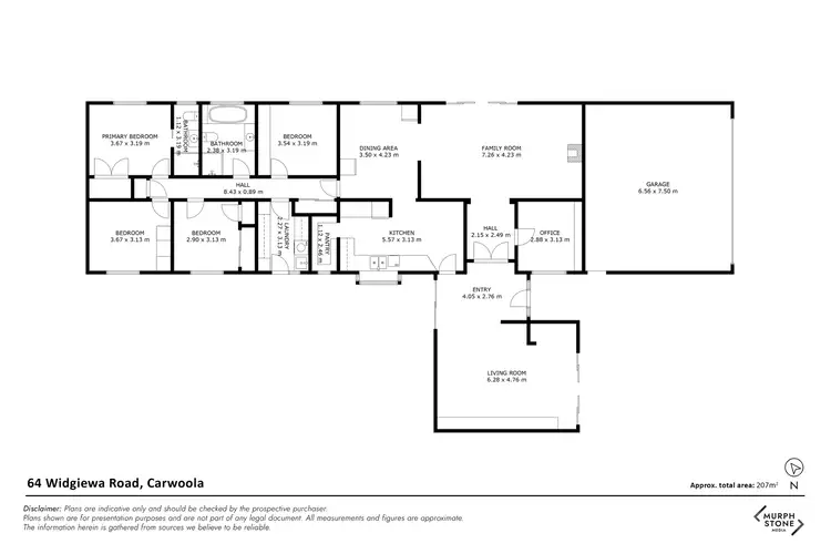Floorplan of Homely house listing, 64 Widgiewa Road, Carwoola NSW 2620