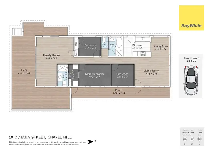 Floorplan of Homely house listing, 10 Ootana Street, Chapel Hill QLD 4069